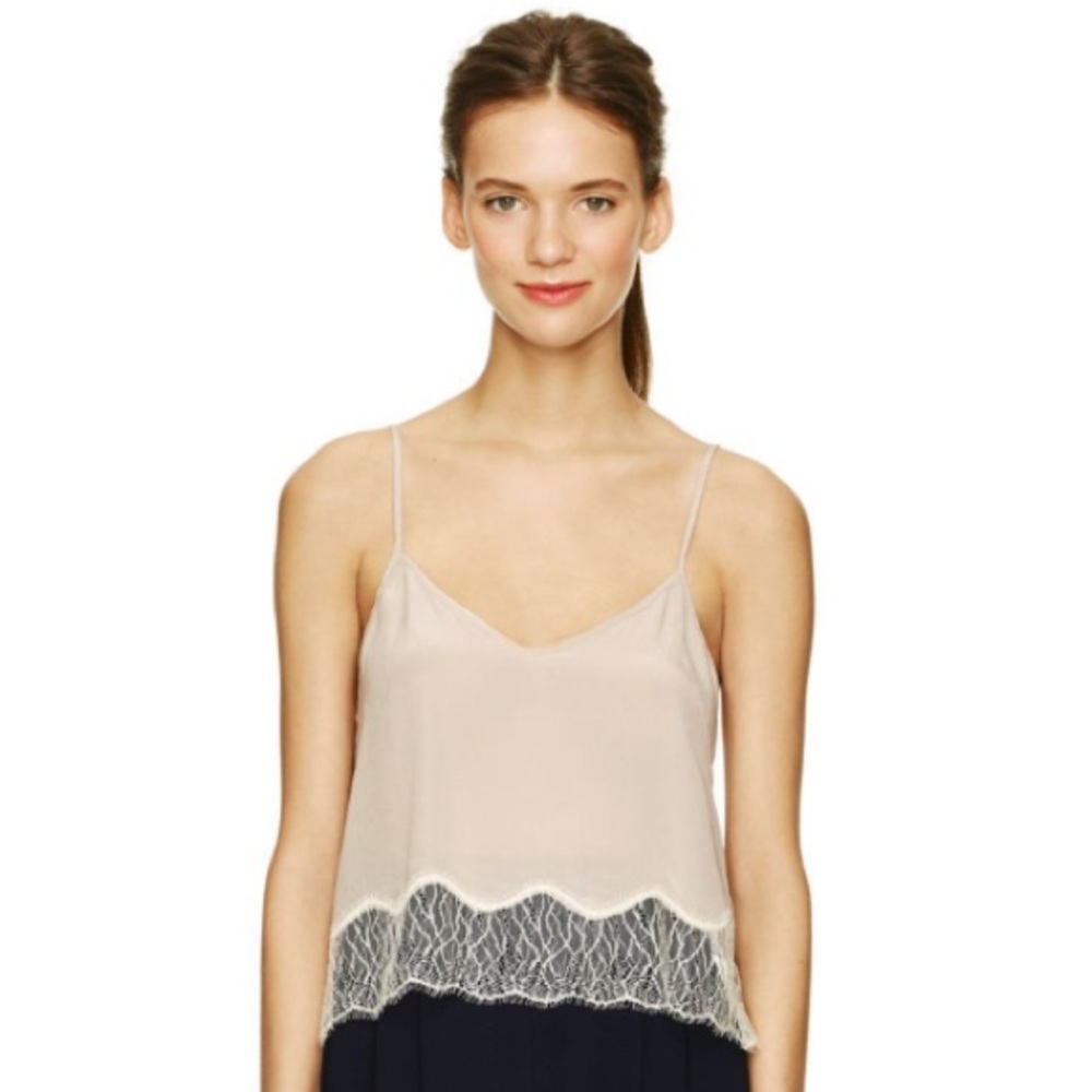Wilfred 100% silk lace cami